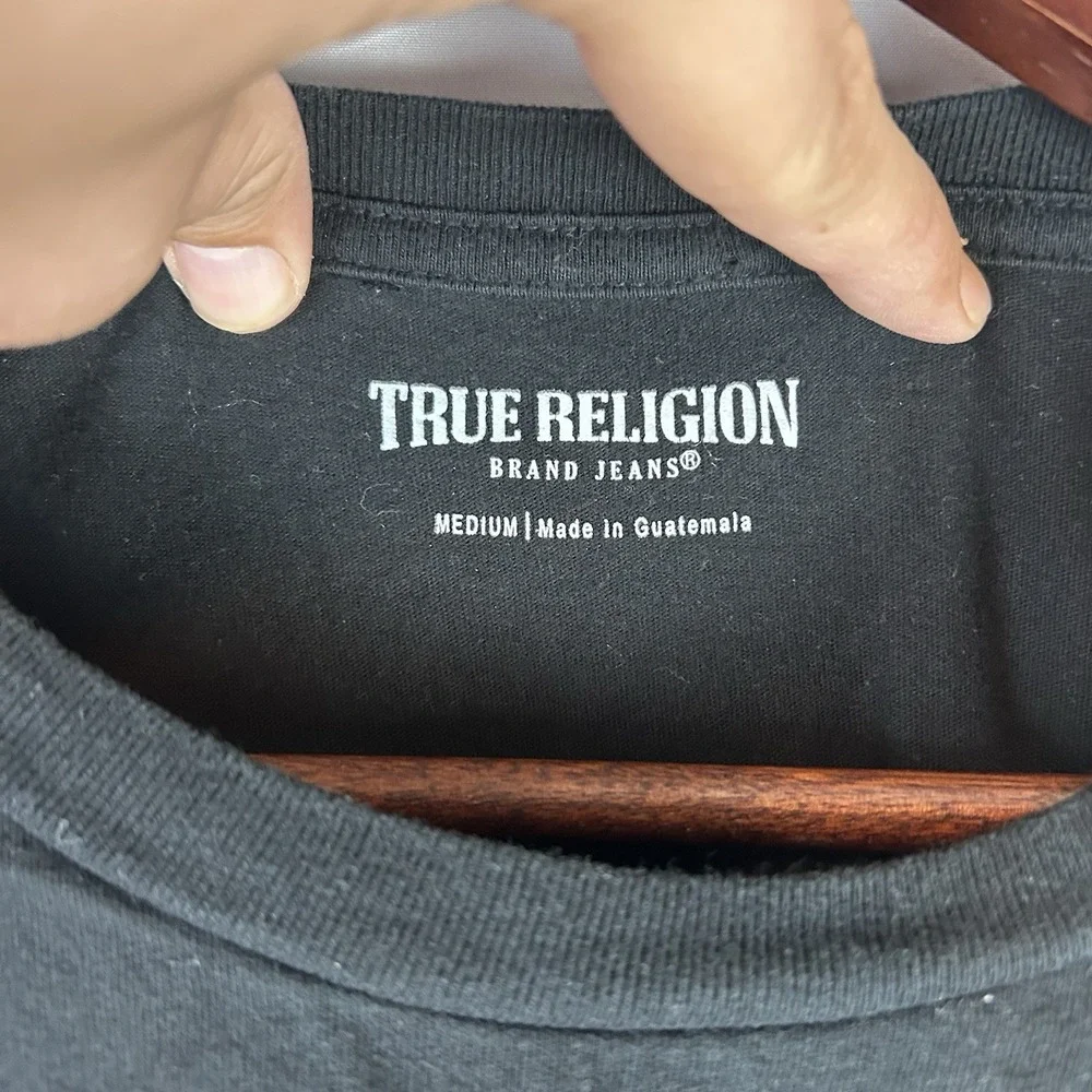 True‎ Religion Men's Graphic Tee T-Shirt Black Medium